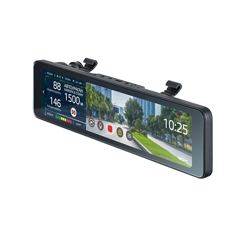 Видеорегистратор зеркало с сигнатурным радар-детектором iBOX Range 2 LaserVision WiFi Signature Dual + Камера заднего вида iBOX RC FHD11